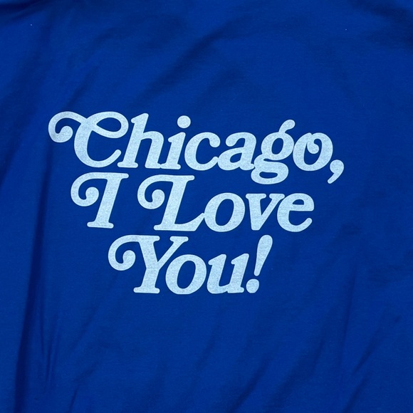 Chicago I Love You Hoodie in Cobalt Blue - Picture 5 of 5
